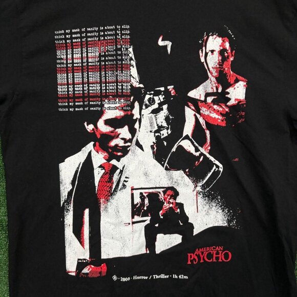 American Psycho Horror Movie Poster T-Shirt Size Extra Large - Picture 2 of 4